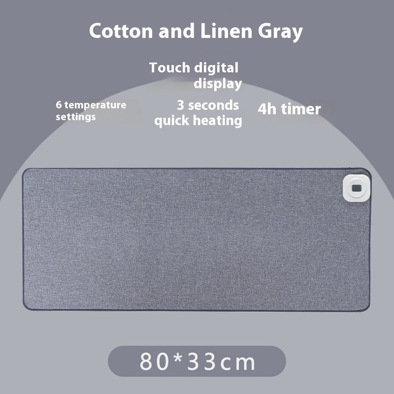 Simple Cotton And Linen Heated Mouse Pad