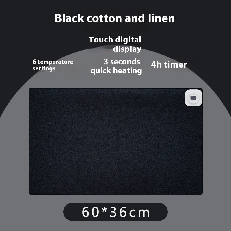 Simple Cotton And Linen Heated Mouse Pad