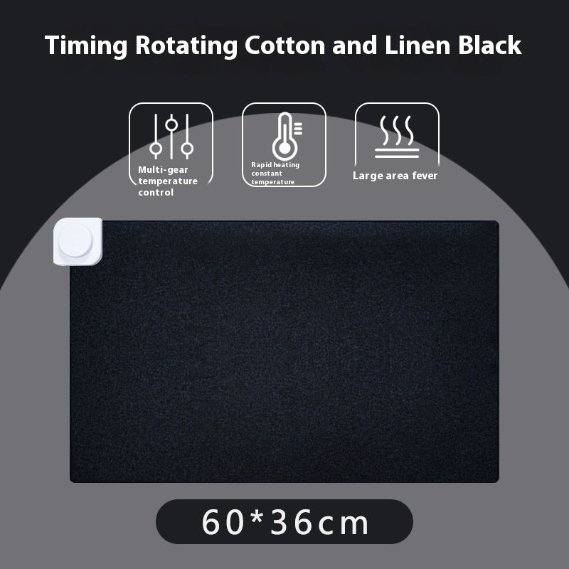 Simple Cotton And Linen Heated Mouse Pad